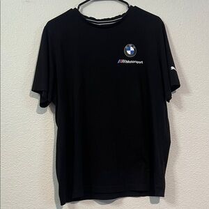 BMW X Puma Black Short Sleeve Men's Tee